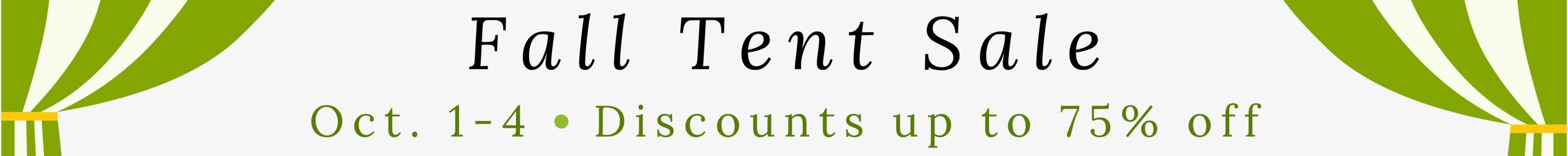 Eastern Floral Fall Tent Sale