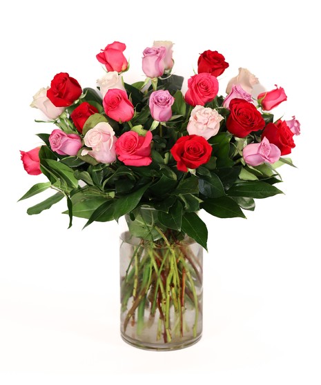 Classic Two Dozen Mixed Roses