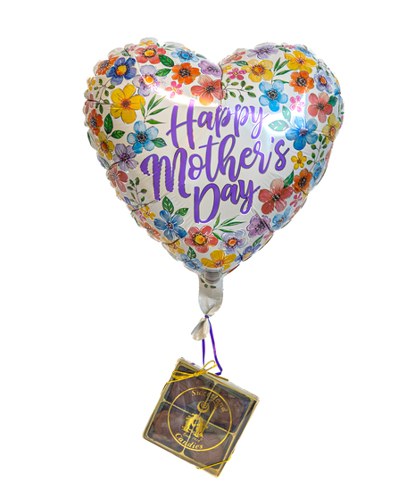 Chocolates + Mother's Day Balloon - Choose between Turtles or Truffles