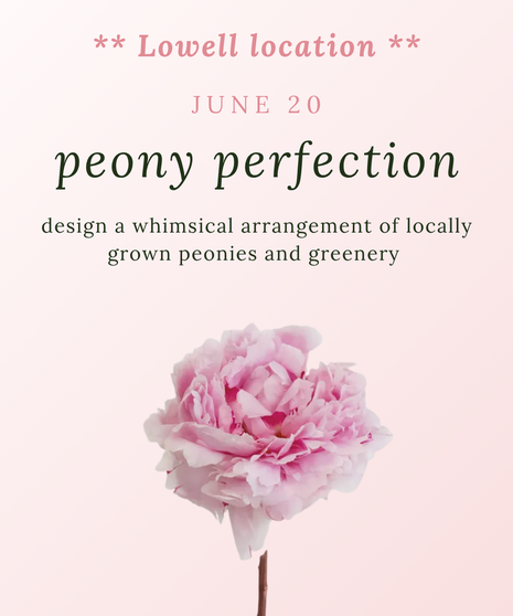 JUNE LOWELL DESIGN CLASS - June 20th @ 1 pm