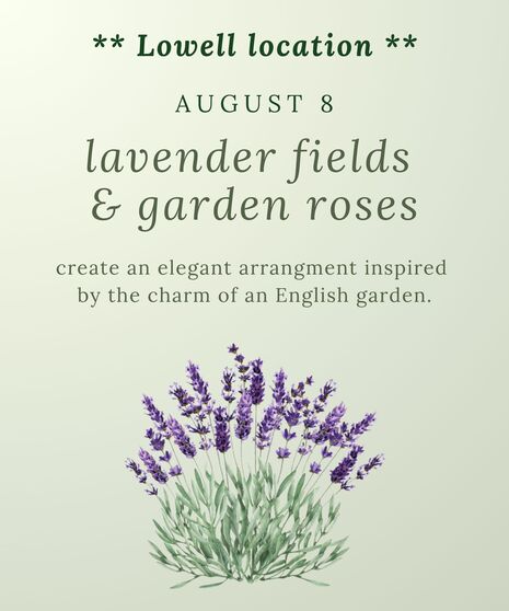 A flyer with yellow sunflowers.