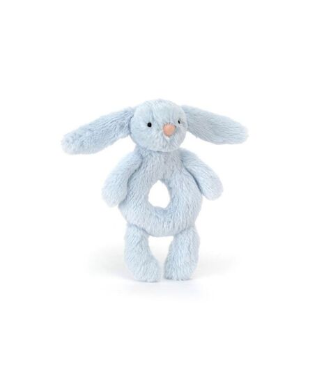 Bashful Blue Bunny Ring Rattle
